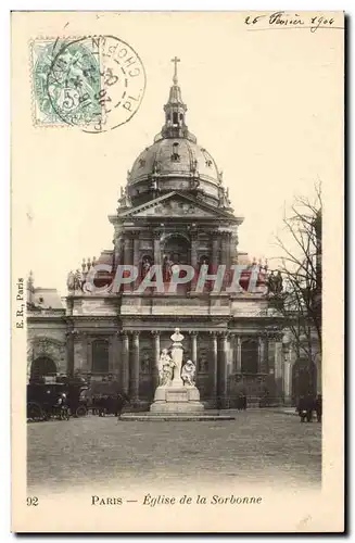 Paris - 3 - Eglise de la Sorbonne - Ansichtskarte AK