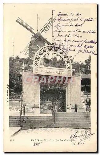 Paris - 18 - Moulin de la Galette - windmill - muehle - Ansichtskarte AK