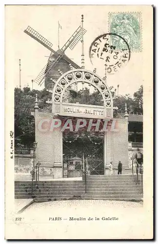 Paris - 18 - Moulin de la Galette - windmill - muehle - Ansichtskarte AK