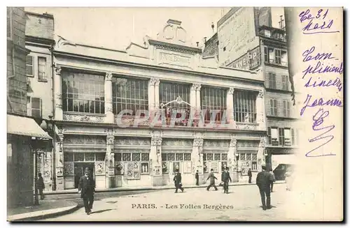 Paris - 9 - Les Folies Bergeres - Ansichtskarte AK