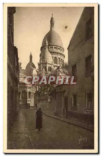 Paris - 14 - Montmartre - Vue de la Basilique vue de a Rue Chevalier de la Barre - Ansichtskarte AK