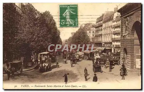 Paris - 10 - Boulevard Saint Martin et Saint Denis - Cartes postales