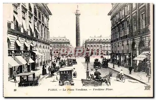 Paris - 2 - Place Vendome - Cartes postales