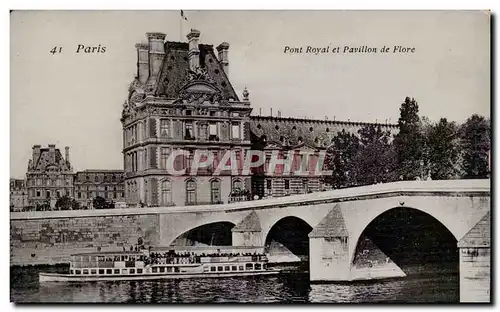 Paris 7 - - Le Pont Royal - Pavillon de Flore - Bridge - Ansichtskarte AK