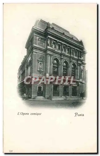 Paris 2 - L&#39Opera Comique Cartes postales