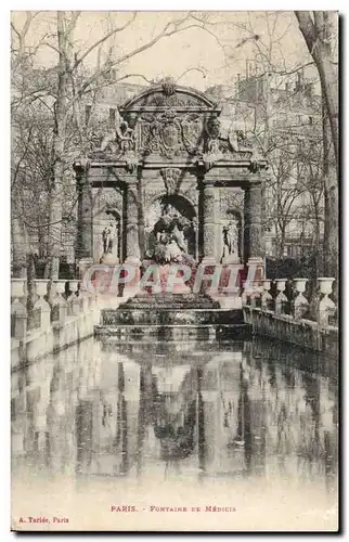 Paris 6 - Fontaine de Medicis - Ansichtskarte AK