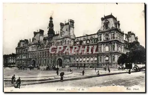 Paris - 3- Hotel de Ville - Cartes postales