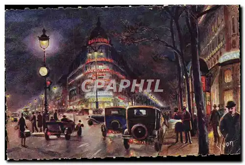 Paris - 9 - Carrefour Richelieu Drouot - Ansichtskarte AK