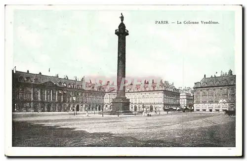 Paris Cartes postales La colonne Vendome