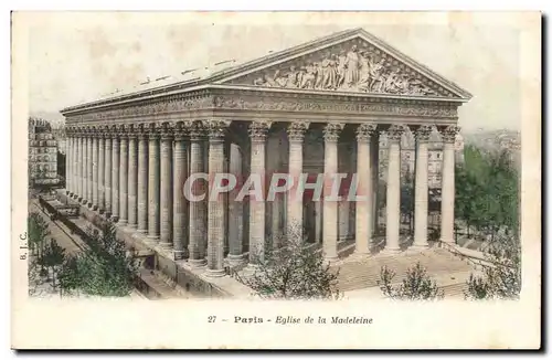 Paris Cartes postales Eglise de la Madeleine