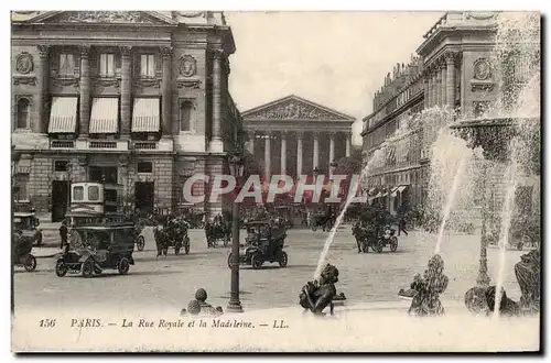 Paris Ansichtskarte AK La rue Royale et la MAdeleine Automobile