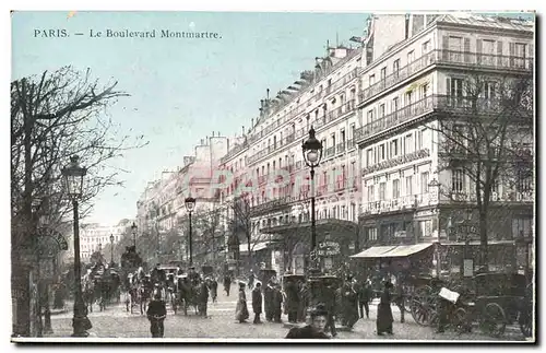 Paris Cartes postales Le boulevard Montmartre