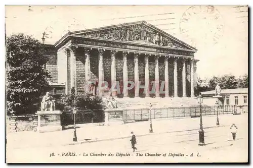 Paris Cartes postales La chambre des Deputes