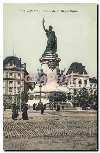 Paris Cartes postales Statue de la Republique