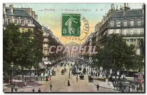 Paris Cartes postales L&#39avenue de l&#39opera