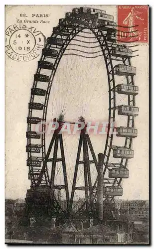 Paris Cartes postales La grande roue