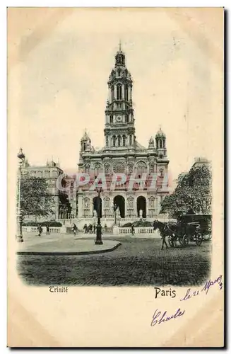 Paris Cartes postales Trinite (dessin en relief !)