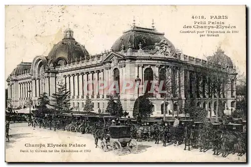 Paris Cartes postales Petit palais des Champs Elysees (fiacres caleches)