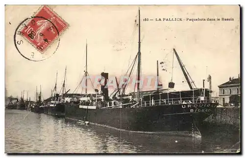 La Pallice Ansichtskarte AK Paquebots dans le bassin Urquiloa