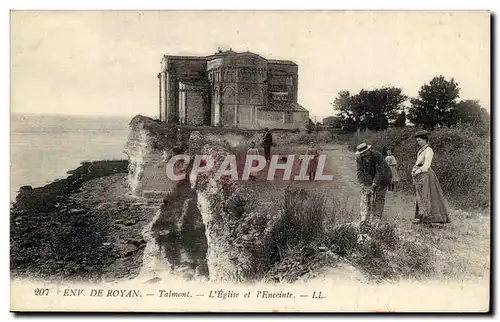 Environs de Royan Ansichtskarte AK Talmont L&#39eglise et l&#39enceinte