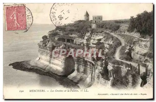 Meschers Ansichtskarte AK Les grottes de la falaise