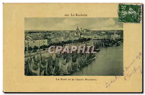 La Rochelle Cartes postales Le port et le cours Richard