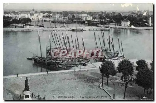 La Rochelle Ansichtskarte AK Vue generale des ports