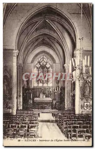 Saintes Cartes postales Interieur de l&#39eglise Saint Palais