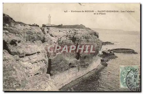 Environs de Royan Ansichtskarte AK Saint Georges Les falaises et le phare (lighthouse)