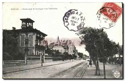 Royan Cartes postales Boulevard St Georges vers Vallieres