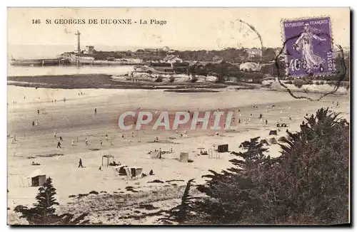 Saint Georges de Dilonne Ansichtskarte AK La plage (volley ball)