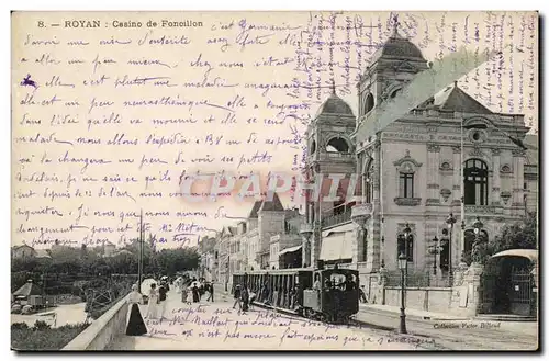 Royan Cartes postales Casino de Foncillon (train tramway)