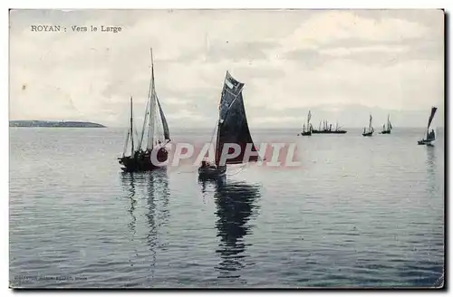 Royan Ansichtskarte AK Vers le large (bateau)