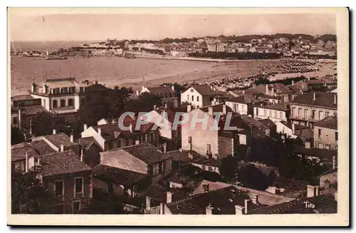 Royan Ansichtskarte AK Vue plongeante sur la grande conche et la ville