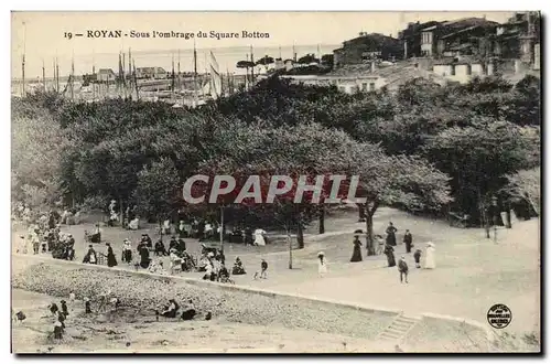 Royan Ansichtskarte AK Sous l&#39ombrage du square Botton