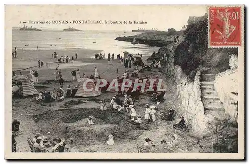 Environs de Royan Pontaillac Ansichtskarte AK A l&#39ombre de la falaise