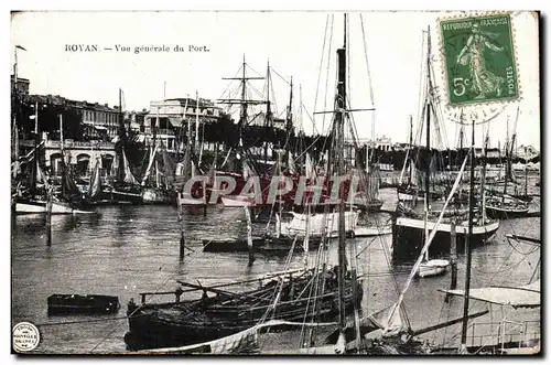 Royan Ansichtskarte AK Vue generale du port (bateaux)