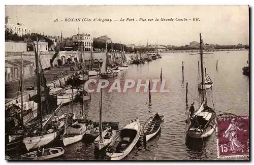 Royan Ansichtskarte AK Le port Vue sur la grande conche (bateaux)