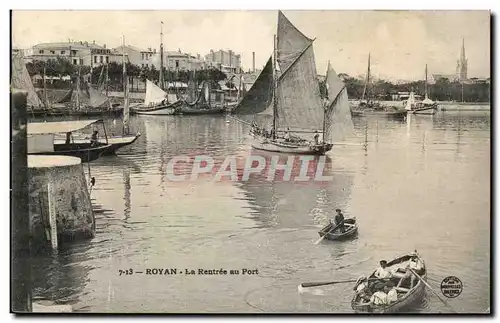 Royan Ansichtskarte AK La rentree au port