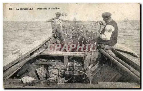 La Rochelle Ansichtskarte AK Pecheurs de sardines