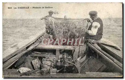 La Rochelle Cartes postales Pecheurs de sardines