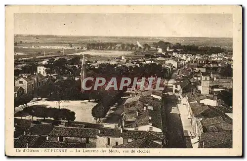 Ile d&#39Oleron - St Pierre - La Lanterne des morts - vue du clocher - Ansichtskarte AK