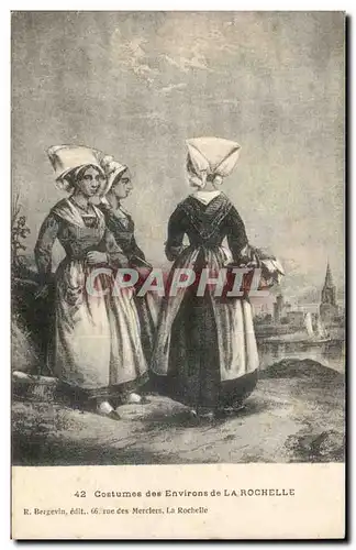 La Rochelle - Costumes de l&#39environs de la Rochelle - Fantaisie - Femme - Cartes postales