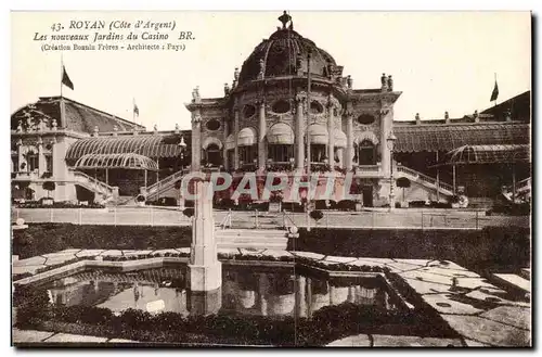 Royan - Les Nouveaux Jardin du Casino - Cartes postales