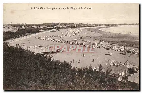 Royan - Vue Generale de la Plage et le Casino - Ansichtskarte AK