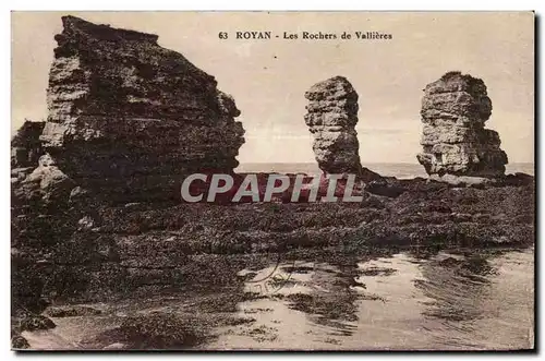 Royan - Les Rochers de Vallieres - Ansichtskarte AK