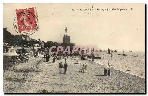 Fouras - La Plage - le jour de Regates - Cartes postales