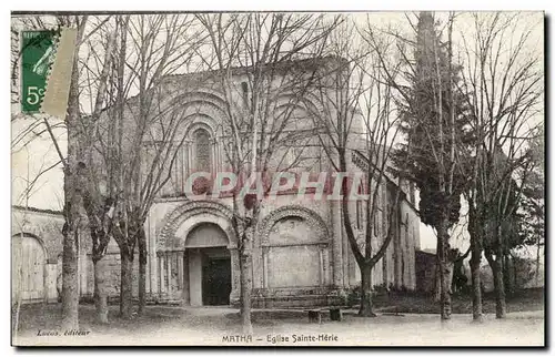 Matha Cartes postales Eglise Sainte Herie