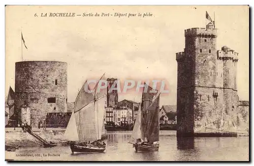La Rochelle Ansichtskarte AK Sortie du port Depart pour la peche