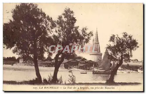 La Rochelle Ansichtskarte AK La Tour des 4 sergents vue prise des Tamarins (chantier La Pallice)